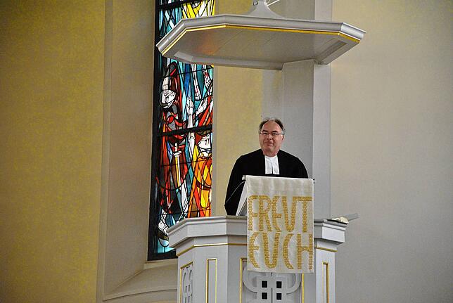 Hans-Georg Ulrichs las am Sonntag aus dem Johannes-Evangelium.