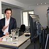 Bürgermeister Marian Schreier, hier bei einer digitalen Bürgerversammlung im April 2020.