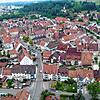 Der Bräunlinger Stadtkern aus der Vogelperspektive: Die Altstadt soll künftig mit Nahwärme versorgt werden. Bild: Roger Müller
