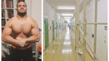 So zeigt sich Brian Keller auf seinem Instagram-Account. Rechts ein Blick ins Konstanzer Gefängnis.
