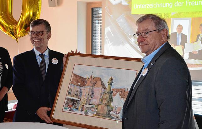 Bild 25: Bilder vom Empfang der Delegation aus Ensisheim im Markdorfer Rathaus (1/2)