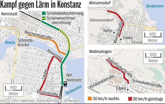 Bild 1: Tempo 30 in Konstanz: Stadt will bei Lärmschutz ernst machen
