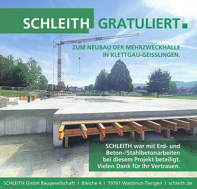 Bild 4: Klettgau Halle in Geisslingen: Rundgang durch die neue Mehrzweckhalle