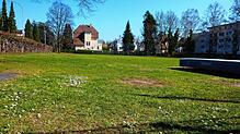Auf dem Sportplatz neben dem Suso-Gymnasium kann noch lange der Rasen sprießen. Erst ab 2025 ist damit zu rechnen, dass dort Bauarbeiten ...