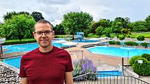 Sorgt für sicheres Badeerlebnis: Daniel Klein-Palmer. Bild: Stefan Ammann
