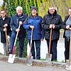 Symbolischer Spatenstich für die Neugestaltung des Brunnenplatzes in Wallbach im Rahmen des IBA-Basel-Projektes ...
