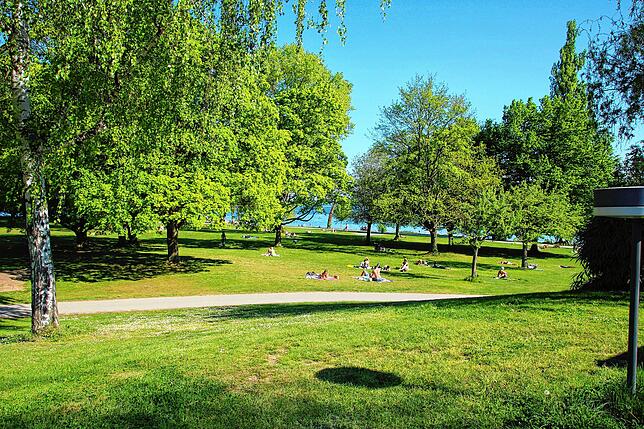 Traumhaft: das Strandbad Hörnle.