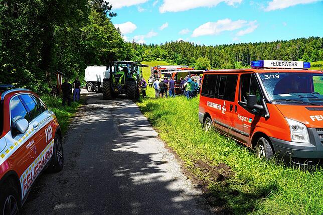 Bild 5: Bilder der Waldbrandübung der Feuerwehr Tengen