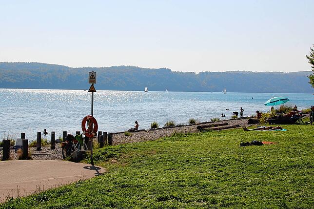 Der Uferpark: Foto vom 11. August.