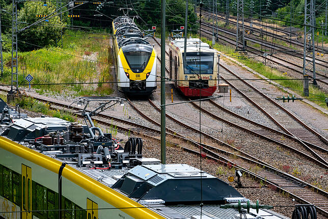 Bild 5: Umsteigefrei nach Freiburg: Neue Züge im Bahnhof Villingen