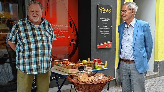 Bernhard Griesser (links) und Michael Schöke vom Freundeskreis Santeramo.