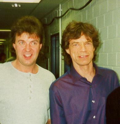 Das war 1999: Treffen mit Rolling-Stones-Sänger Mick Jagger in Stuttgart.
