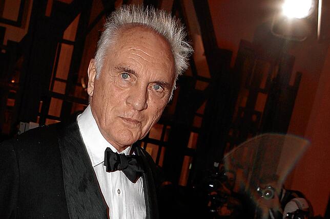 Schauspieler Terence Stamp kommt beim Internationalen Filmfestival von Marrakesch im Kongresspalast von Marrakesch an. (Archivbild ...
