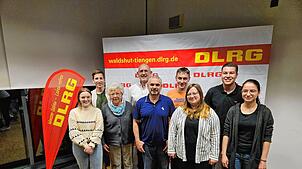Gewählte und Geehrte bei der DLRG Waldshut-Tiengen (von links): Tina Leingang, Gregor Belgardt, Friedhilde Schmidt, Ernst Lehr, Andreas ...