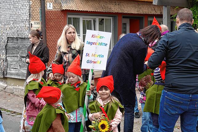 Bild 10: Erntedankfestumzug in Görwihl: Danke! Für die gute Ernte und für das schöne Wetter