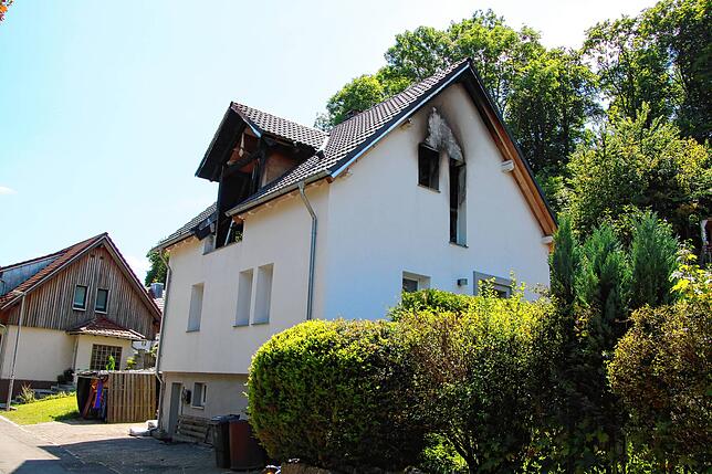 350.000 Euro Schaden ist beim Brand dieses Wohnhauses entstanden.
