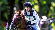 Felix Vogg und sein Pferd Dao de L‘Ocean während der Olympischen Spiele in Paris. Der Hegauer trat im Vielseitigskeitsreiten für die ...