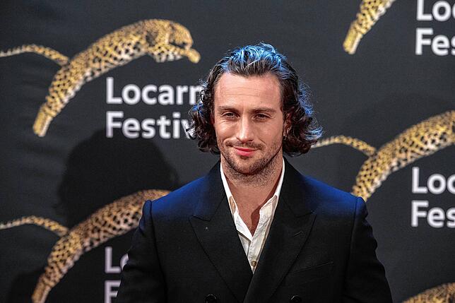 Der britische Schauspieler Aaron Taylor-Johnson kommt zu der Eröffnung des 75. Internationalen Filmfestivals von Locarno auf der Piazza ...