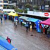 Während des Auftritts der Stadtmusik sah es menschenleer auf dem Marktplatz aus. Erst gegen Spätnachmittag füllte sich der Platz.