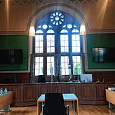 Ein Verhandlungssaal im Amtsgericht Villingen-Schwenningen