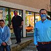 Kulturamtsleiter Frank Wölfl, Stephan Ruthe und René Knappe (von links) von der Servicegemeinschaft Wehr treffen sich im Krisenmodus.