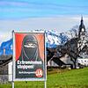 Am 7. März 2021 entscheiden die Schweizer über ein Verhüllungsverbot. Mit Plakaten wie diesen in Buochs (Kanton Nidwalden) wirbt die ...