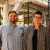 Sie feiern 150 Jahre Foto Hotz: Museumsleiter Julian Windmöller sowie Claudia Rinkenburger, Tochter von Gustav IV. Hotz, und ...