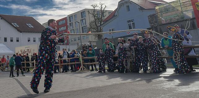 Mit ihren schönen Häsern traten die Schneller der Narrenzunft Markdorf in großer Zahl bei der Weltmeisterschaft an.
