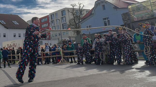 Mit ihren schönen Häsern traten die Schneller der Narrenzunft Markdorf in großer Zahl bei der Weltmeisterschaft an.