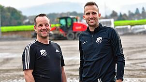 Es läuft rund beim SV Rheintal: Die Vorsitzenden, Tim Frey (links) und Tobias Mülhaupt, freuen sich nicht nur über die sportlichen ...
