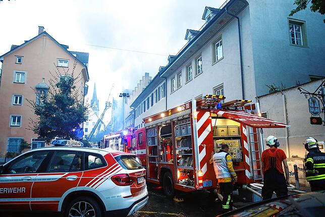 Bild 26: Am Morgen danach: So sieht es nach dem Großbrand in der Zollernstraße aus