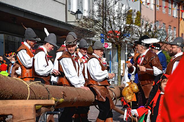 Bild 5: Bilder vom Narrenbaum-Setzen in Stockach Teil 1
