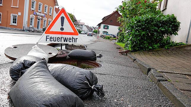 Der Tag nach den Überschwemmungen in Mühlhausen 2021.