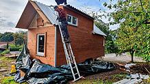Ein Tiny House in Laufenburg-Binzgen: Die Aufnahme entstand während des Baus 2021 (Symbolbild). Jetzt soll im Nachbarort Murg-Oberhof ...