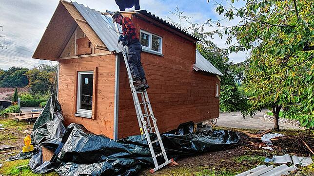 Ein Tiny House in Laufenburg-Binzgen: Die Aufnahme entstand während des Baus 2021 (Symbolbild). Jetzt soll im Nachbarort Murg-Oberhof ...