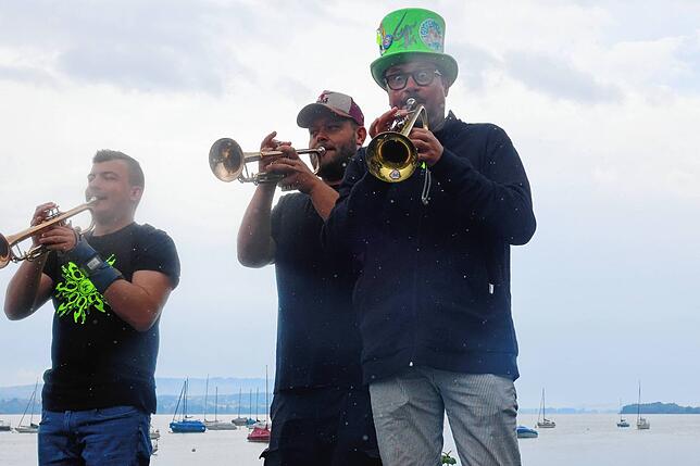 Bild 14: Jazzfest verbreitet trotz Regen gute Laune