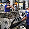 Motoren-Produktion unter Pandemie-Bedingungen bei MTU in Friedrichshafen