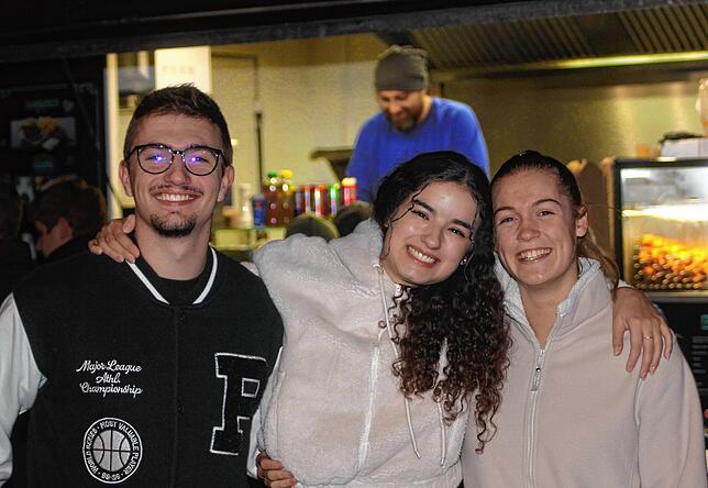 Eric Maier, Meliha Ünlütürk und Lara Bögel (von links) kamen von der Alb zum ersten Mal nach Meßkirch. Sie hätten eigentlich gerne den ...