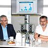 Jörg-Arne Bias, Geschäftsführer der Stadtwerke, und Bürgermeister Thomas Kugler appellieren an die Bevölkerung, sich auf satte Gas- und ...