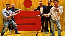 Spritzige Unterhaltung bieten die vier Darsteller des Konstanzer Improtheaters (von links): Roberto Hirche, Jens Weber, Jens Heinert ...