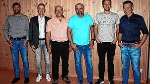 Der amtierende Ortschaftsrat mit (von links): Bruno Basler, Matthias Utz, Jürgen Schindler, Christian Wild, Stellvertreter Manuel Zolg ...