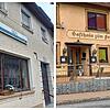 Die ehemaligen Wolterdinger Gasthäuser: Die D&A Lounge (links) und das Gasthaus Zum Falken.