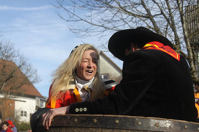 Bild 13: Bilder vom Narrentreffen zum 40. Jubiläum der Kuhsattler aus Hohenfels