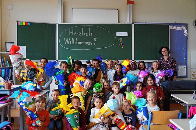 25 Jungen und Mädchen wurden in die Klasse 1b der Schule an der Rheinschleife in Jestetten eingeschult. Klassenlehrerin ist Andrea Ilg.