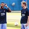 Memphis Depay (links), Frenkie de Jong und Co. trainieren ab sofort für eine Woche in Aasen.