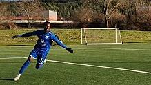 Mohamed Gomina schoss das 3:1 für Möhringen, Tennenbronn gelang nur noch der Anschlusstreffer zum 2:3.