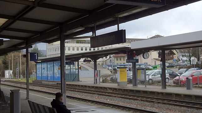 Der Bad Säckinger Bahnhof am Montag, 10. Februar.