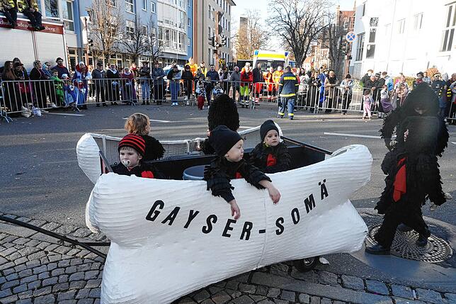 Bild 8: Tausende Narren ziehen beim Fasnet-Umzug durch die Stadt