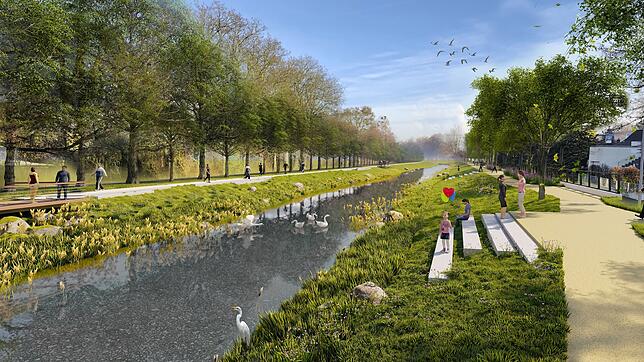 Die Dämme entlang der Rotach wären bei einem Jahrhunderthochwasser zu niedrig. Die Stadt Friedrichshafen plant deshalb Maßnahmen und ...