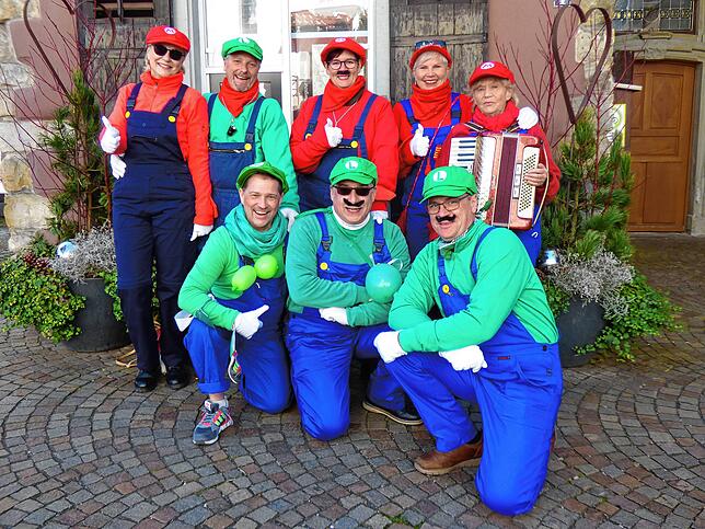 Die Super-Marios und Super-Luigis machten die Marktstraße unsicher.